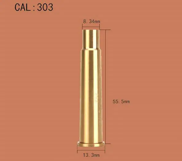 CAL303 Охотничий прицел 222REM. 223REM CAL.30. 303. 308. 45 7 мм 8 мм 12GA 20GA 7,62X39 30-30WIN Картридж красный лазерный Boresighter - Цвет: CAL303