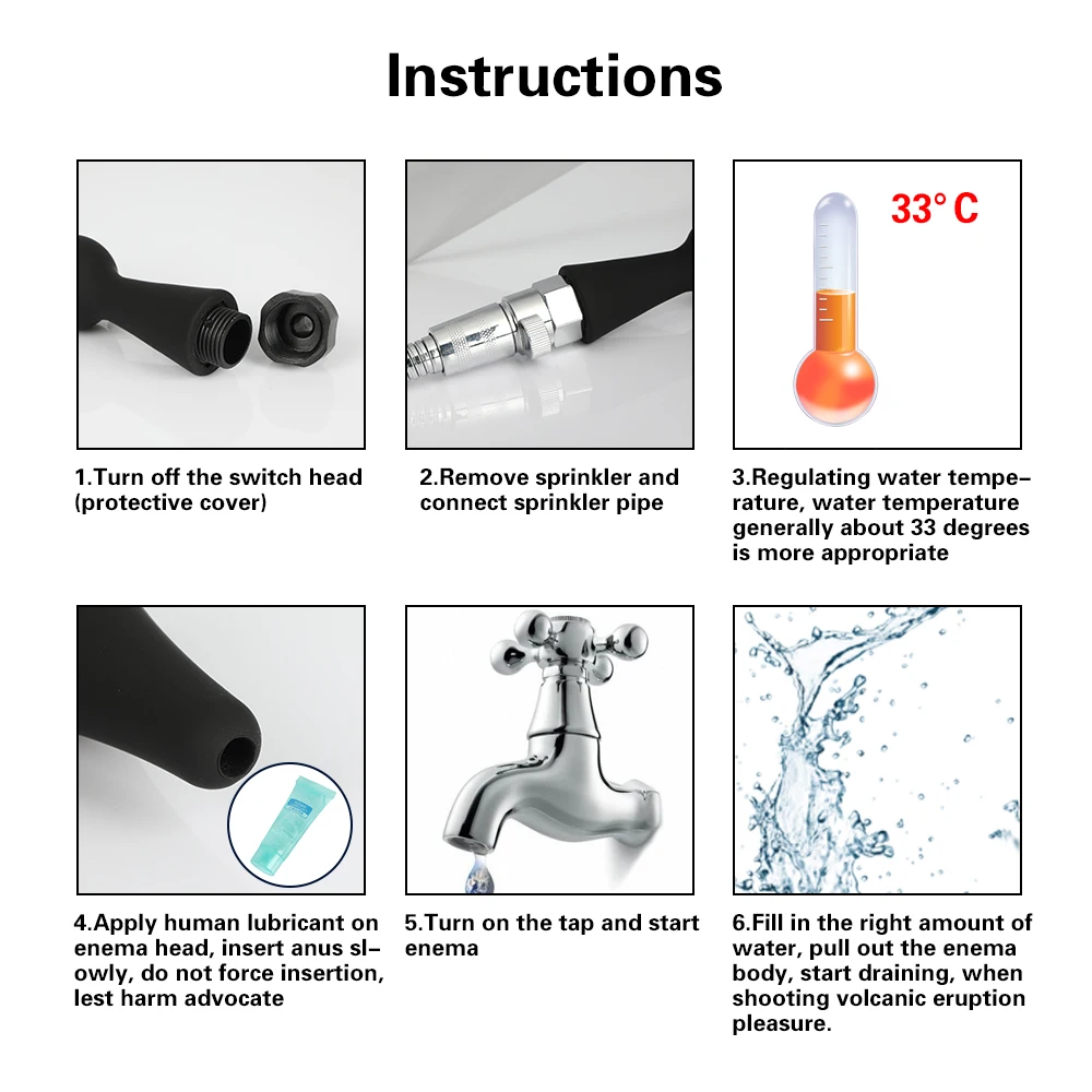 Игрушка для взрослых душа анальной чистки анус вагинальный очиститель