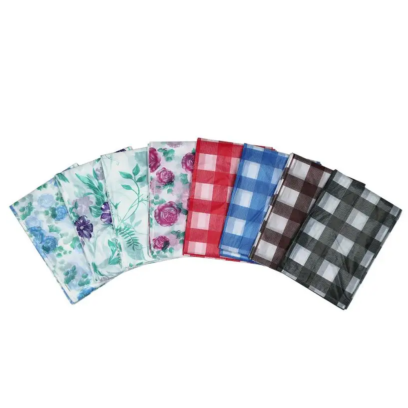 Ouneed водостойкие маслостойкие пластиковые скатерти для столов клетчатые