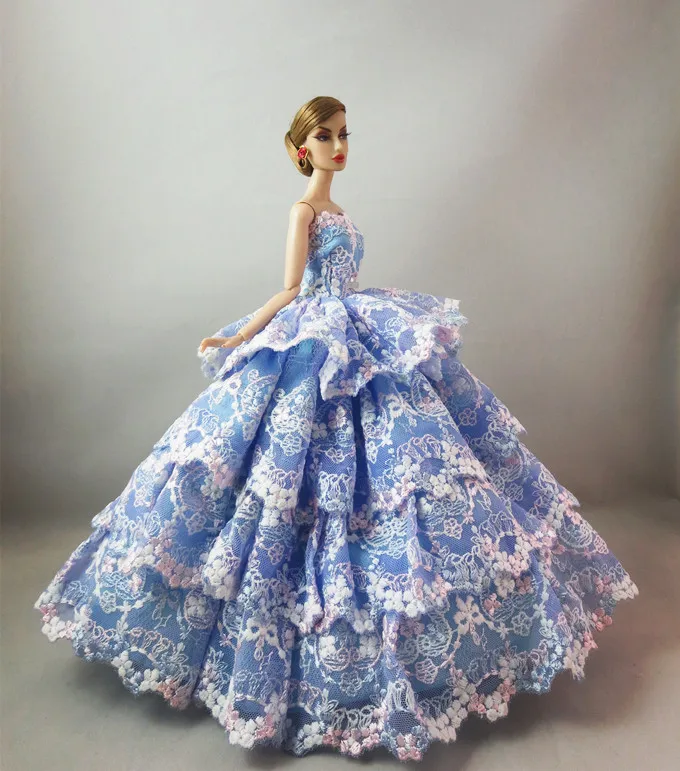 Дешевое свадебное платье для куклы Барби принцессы Одежда|dress craft|dress twowedding dress square