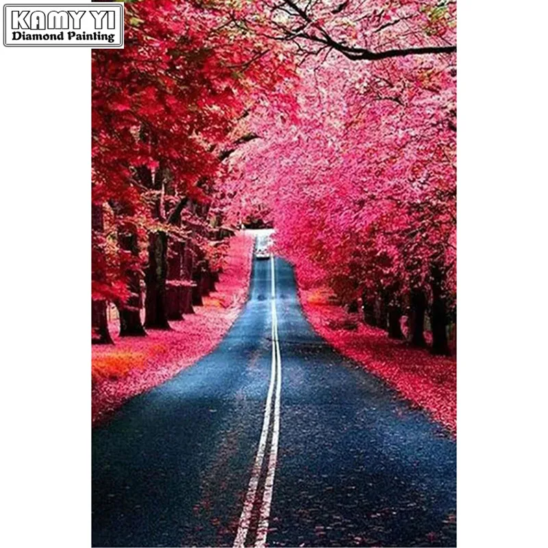 

Diamond Painting Natural Red Square&round Rhinestone Diamond Embroidery 3d Diamond Painting Crafts Mosaic Mosaic Cross Lwr