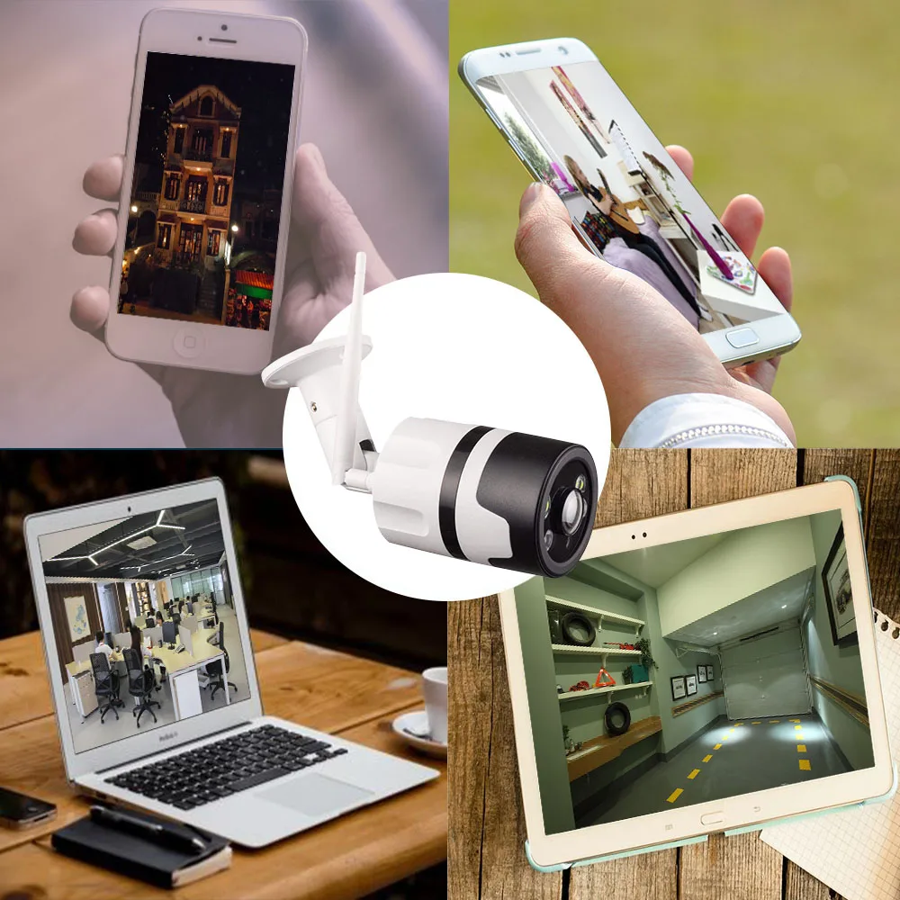 1080P CCTV Камера Wi Fi камеры видеонаблюдения IP двухстороннее аудио Цвет Ночное