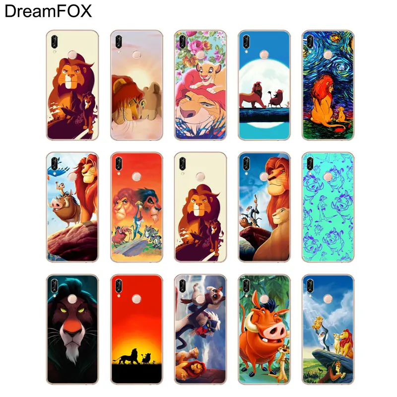 DREAMFOX M115 Король Лев Мягкий ТПУ силиконовый чехол для huawei Honor 6A 6C 6X 7C 7X8 Lite Pro |