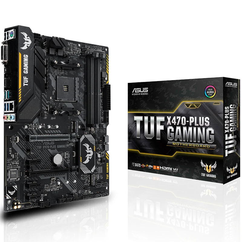 Asus новый оригинальный TUF X470 PLUS игровая настольная материнская плата AM4