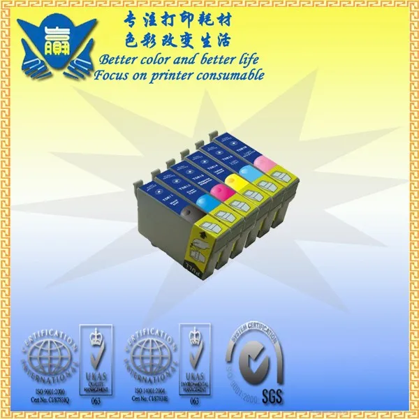 JIANYINGCHEN совместимый чернильный картридж Замена для T0811 T0816 Epson Stylus photo T50 R270 R390 RX590 R290 R610 (6 шт./лот)|ink cartridge|compatible