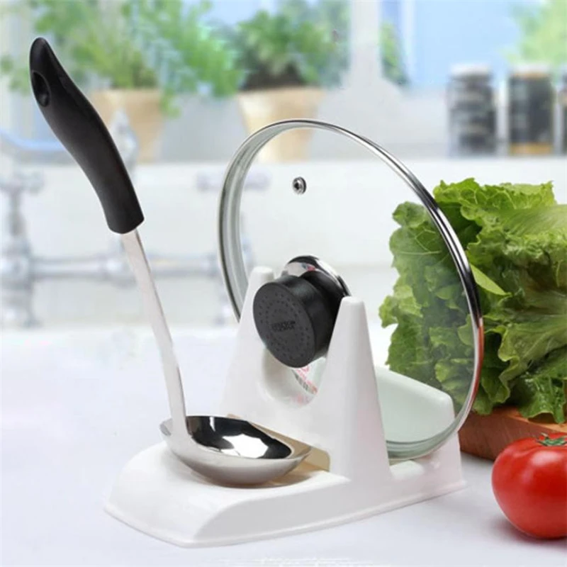 New1Pc ложка горшок крышка полка Пособия по кулинарии хранения Украшения для кухни