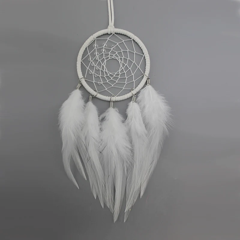 Nordic small dream catcher car dream catcher handmade dreamcatcher white moon dreamcatcher gift for girls for kids for women