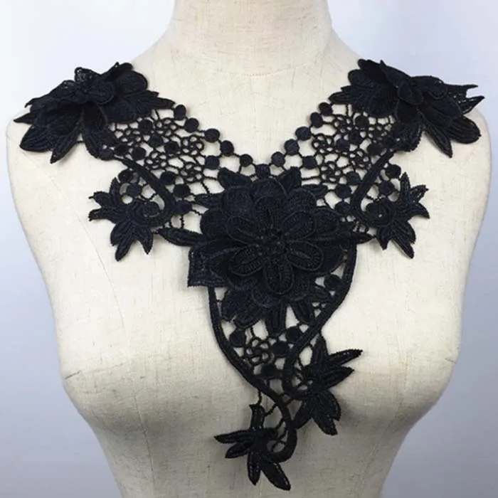 Нашивки ткань воротник отделка аппликация на вырез горловины для