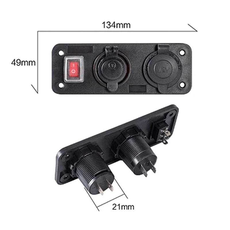 12 V-24 V Dual USB Автомобильное зарядное устройство автомобильного прикуривателя