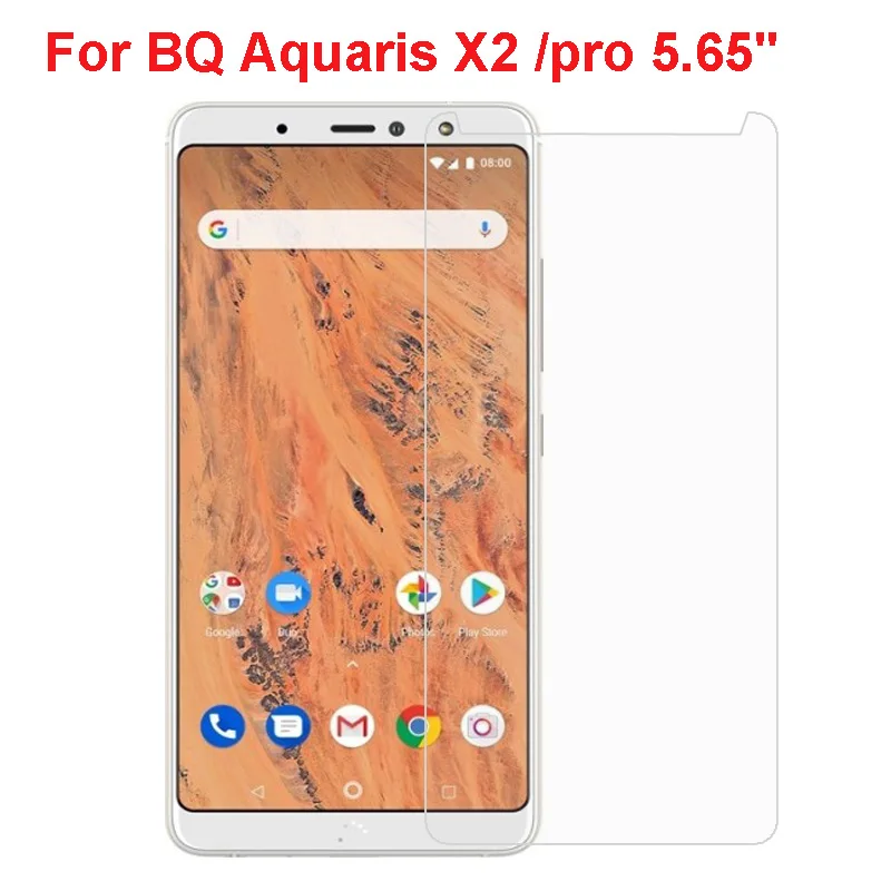 

Для BQ Aquaris X2 Pro закаленное стекло 9H 2.5D Премиум Защитная пленка для экрана для BQ Aquaris X2 5,65"