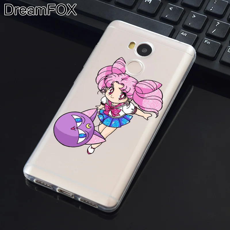 DREAMFOX M133 Sailor Moon Cute Soft TPU Silicone Case Cover For Xiaomi Redmi Note 3 4 4X 5 5A 6 7 Pro Global |