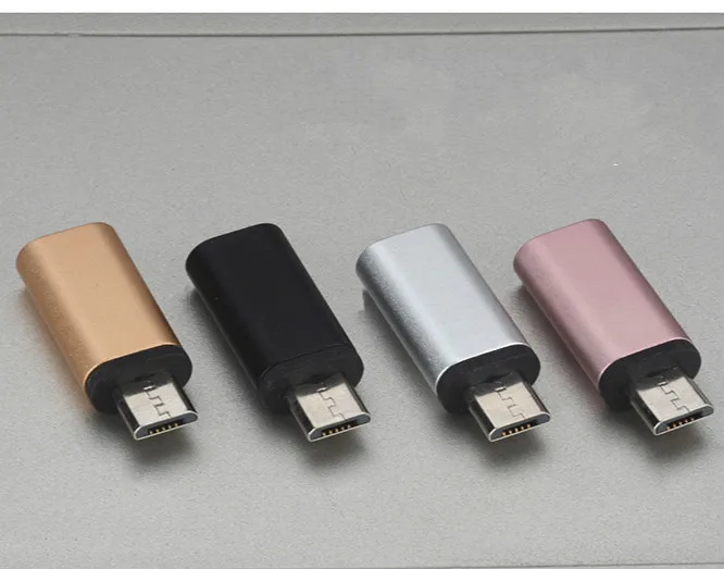 ABAY металлический мини-usb type-C штекер для Micro USB Женский C зарядный адаптер передачи