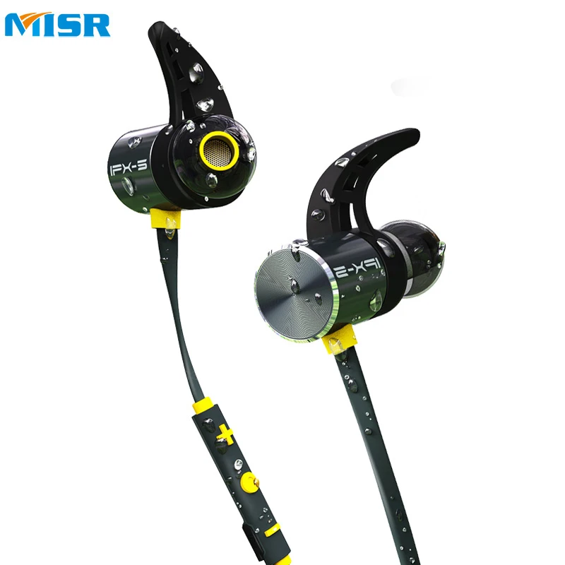 MISR BX343 Беспроводной наушники Bluetooth IPX5 Водонепроницаемый магнитных гарнитура С