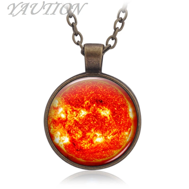 2016 new nine planet star sky sun panorama gem pendant necklace | Украшения и аксессуары