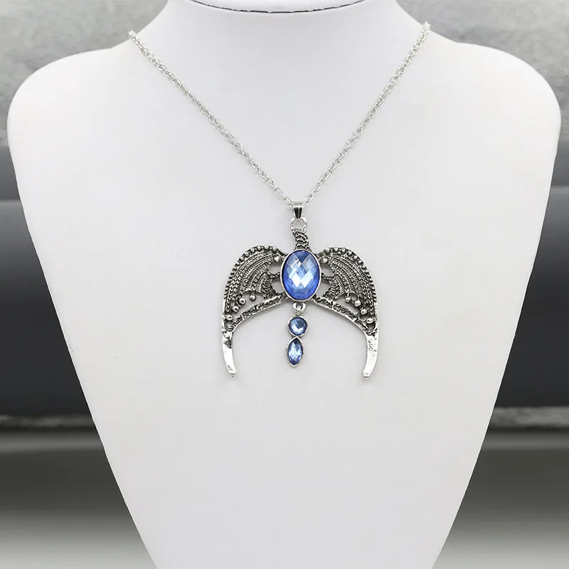 Новые Модные Винтажные ожерелья Ravenclaw Lost Magic Academy цепочка для свитера подвеска из