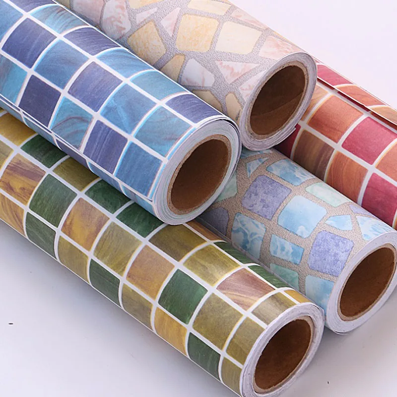 Водостойкие обои с мозаикой уплотненные клеящиеся настенные Стикеры для дома