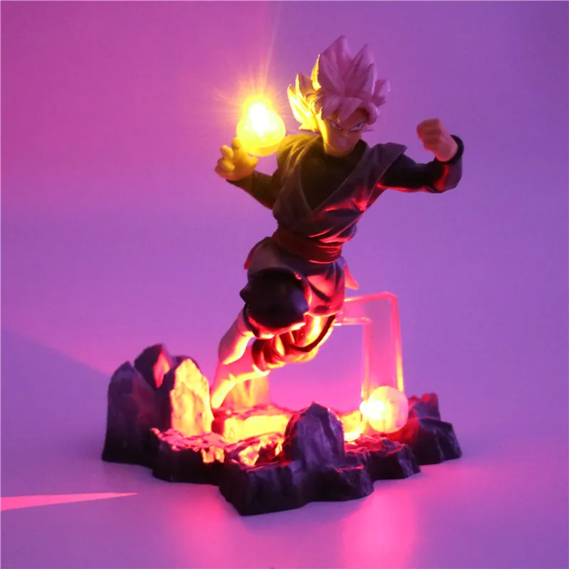 Dragon Ball Z Сон Гоку фигурки лампы DIY аниме модель настольная лампа ребенок Куклы 2 Цвет светодиодный ночник для детей игрушки Декор лампы