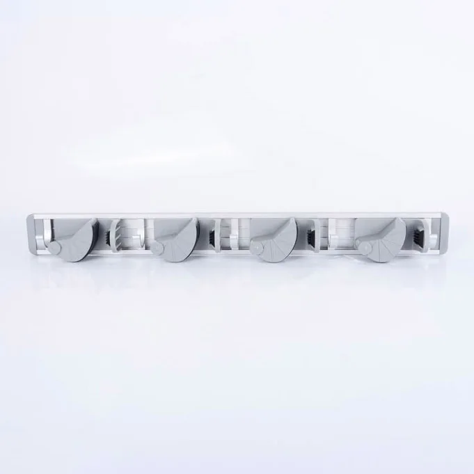 5 Aluminum hook Качественный кухонный держатель для хранения инструментов, 4 положения с 5 крючками, настенный органайзер для хранения, швабра и метла, держатели для хранения, стойки - Цвет: 5 Aluminum hook