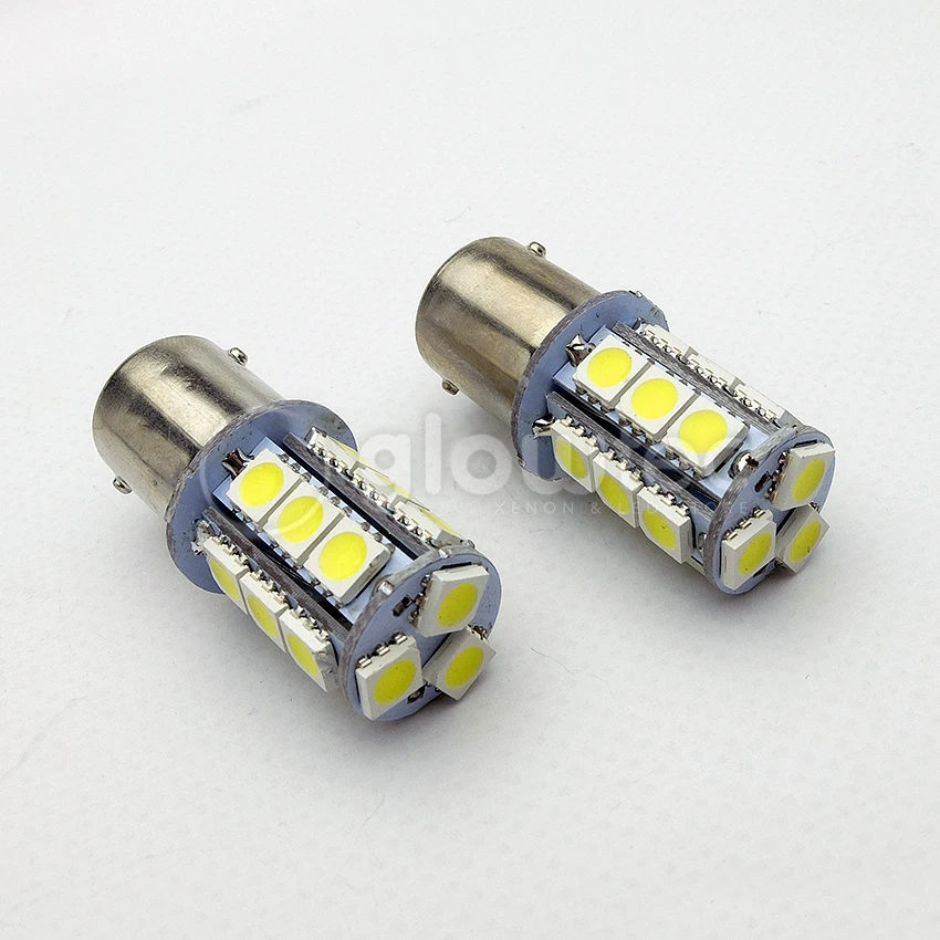 1 шт. BA15s 18smd горячая Распродажа P21W 18 светодиодов 5050 SMD 1156 smd Белая автомобильная