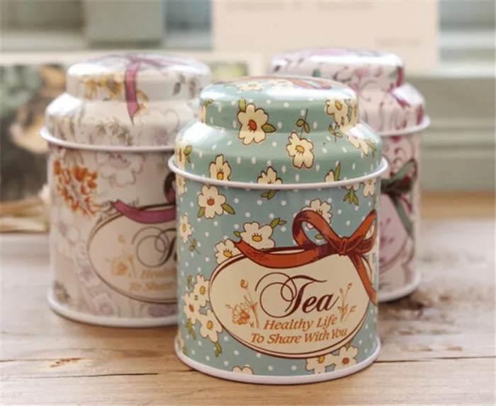 

200pcs/lot Candy Coffee Tea Storage Tin Box Container Jar Canister