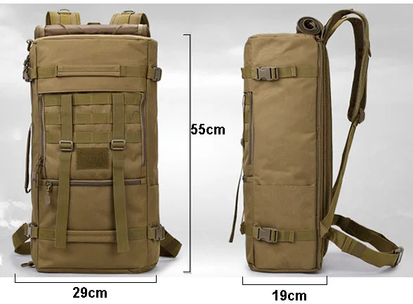 Molle 50L походный рюкзак, тактический военный рюкзак, тактические рюкзаки, камуфляжная походная сумка, спортивная сумка XA632WA