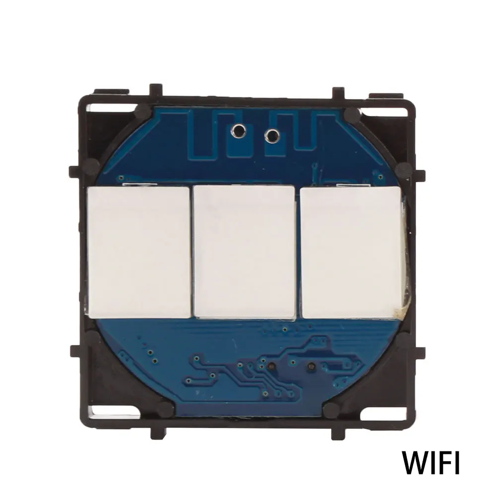 

Bingoelec EU Standard WIFI Switch Part 3 Gang 1 Way Wireless Control Smart Home Automation Switch Part By Tuya APP