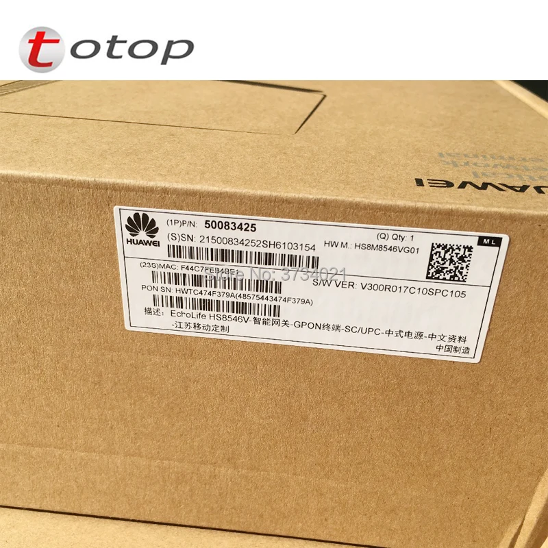 1 шт. второй рукой HUAWEI HS8546V GPON onu 4GE + голос 2USB с 2 4G 5G WiFi ONT 99% новый onu|Оптоволоконное