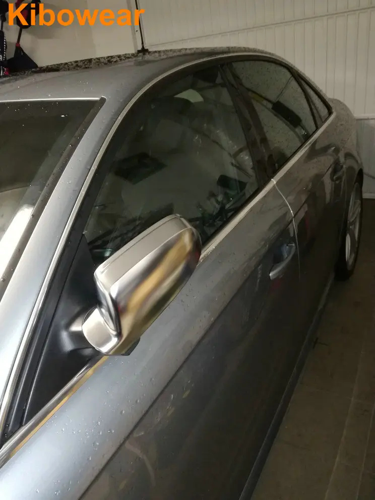 Kibowear для Audi A3 8P A4 A5 S5 B8.5 RS5 RS4 RS3 сторона боковое зеркало крышки серебристый матовый хром 2012 2013