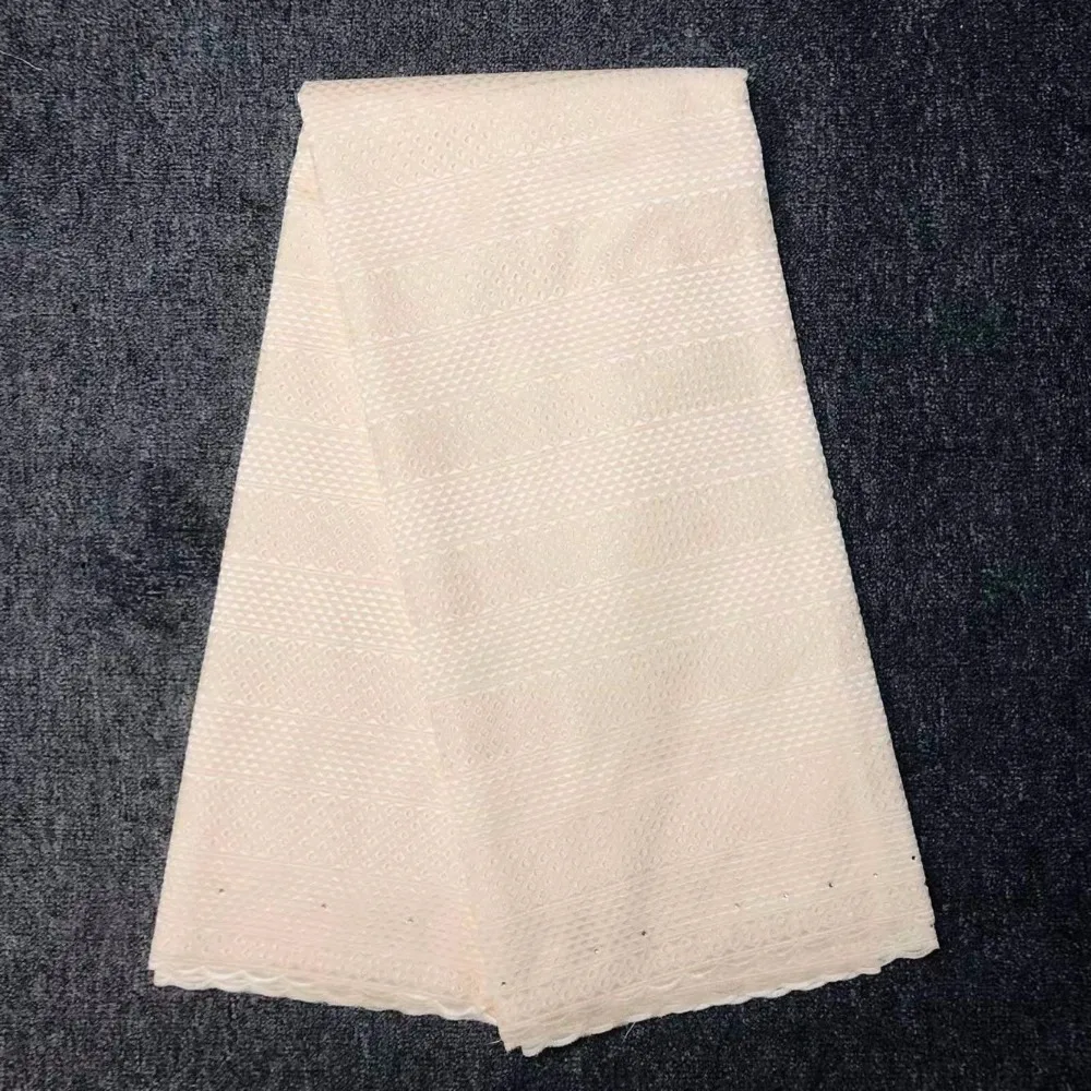 Модный Африканский стиль кружева 2019 Новинка Полировка Для платья чистые хлопок