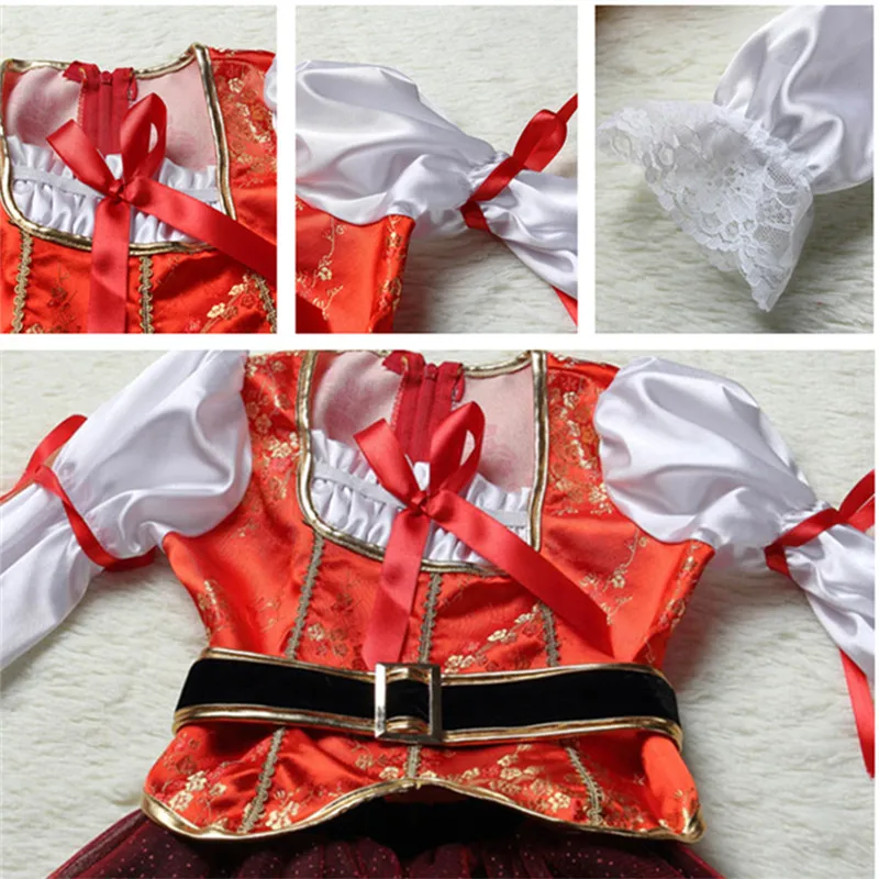 Платье принцессы с юбкой пачкой детская нарядная одежда пиратское платье