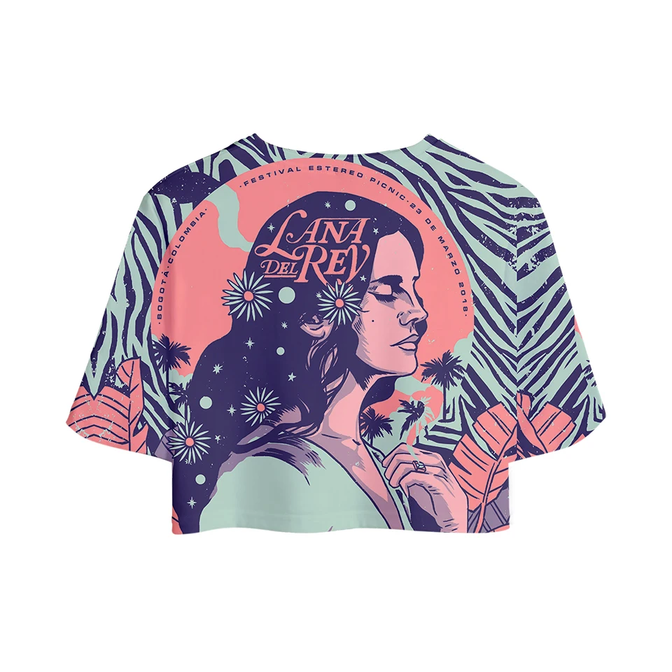 Lana Del Rey, 3D принт, женские летние топы, короткий рукав, мода,, футболки, повседневные, для девушек, сексуальные, стильные, футболки