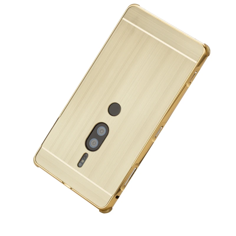 For Sony Xperia XZ2 Premium Dual H8166 Case Metal Aluminum Bumper for Song XZ2P Brushed PC Cover |