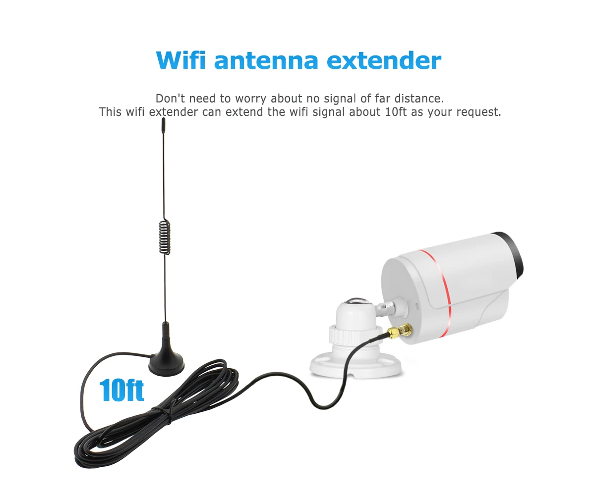 3 м 10ft антенна Wi-Fi расширение Штекерный Кабельный соединитель для ANRAN Беспроводной безопасности Камера