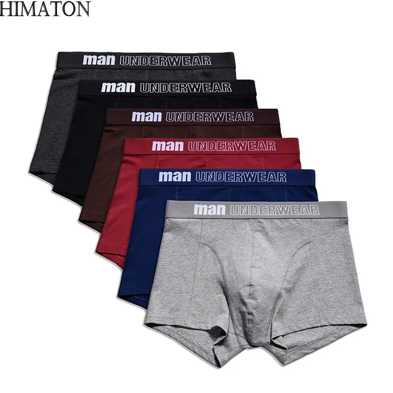 Himaton мужское удобное нижнее белье боксеры из натурального хлопка 6 шт.