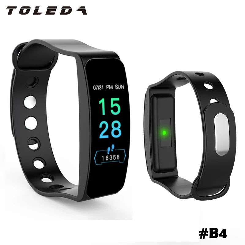B4 Toleda Fitband пульсометр артериального давления SPO2 носимый фитнес-трекер поддержка с водонепроницаемым IP67