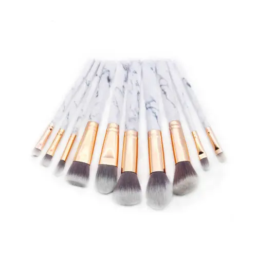 10 шт. мармер Паттен сделать Борстель voor Cosmetische Poeder тональный крем Oogschaduw губ Make up набор kwasten ТАС