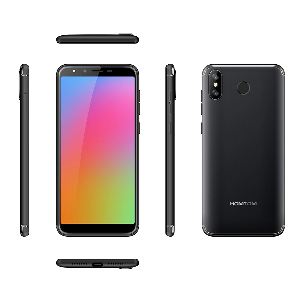 HOMTOM H5 5,7 дюймовый IPS дисплей 3GB RAM 32GB ROM 4 ядра 1,3 GHZ мобильный телефон GPS отпечатков пальцев Face ID 13MP смартфон