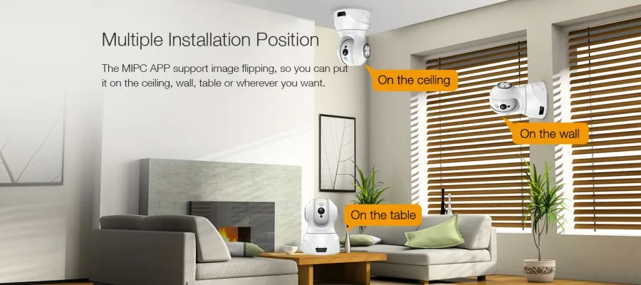 Умная wifi PTZ FHD IP облачная камера с Alexa Голосовое управление Автоматическое умное отслеживание лица Обнаружение звука для движения сигнализации