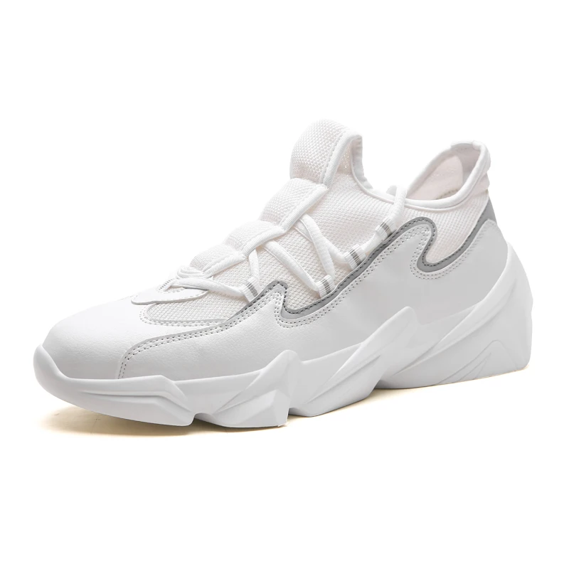 Fashion men sneakers casual and comfortable mesh platform casual shoes men's solid color soft bottom outdoor shoes K4-20