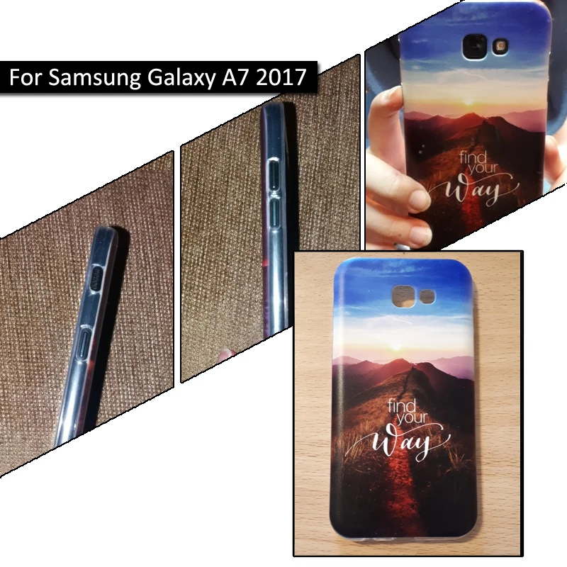 Чехол из ТПУ для Samsung Galaxy A5 2017 Мягкая силиконовая задняя крышка A3 чехлы телефонов