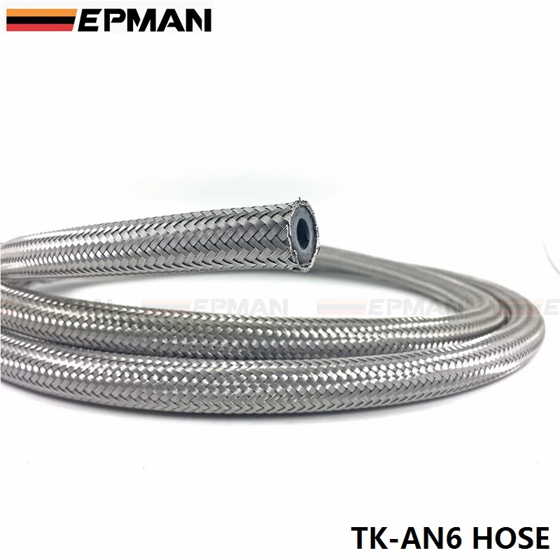 Резиновый топливный шланг из нержавеющей стали 6 AN AN6 (8 73 мм ID) 1 м 3 фута|oil hose|an 6an 8 |