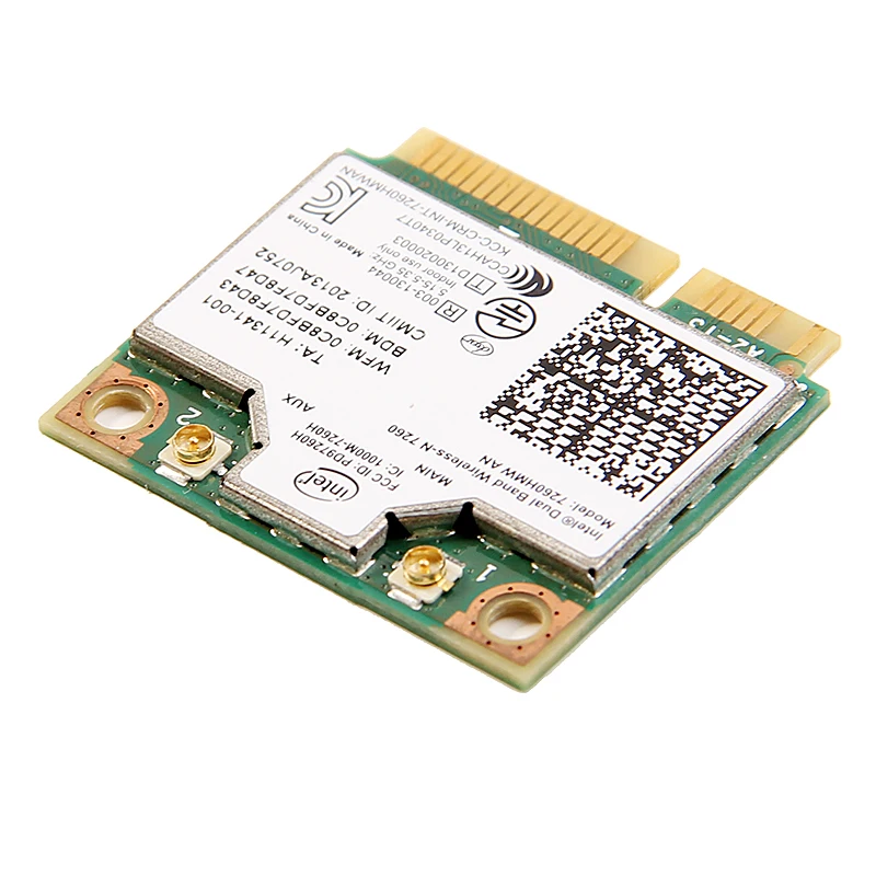 Dual band для Intel Беспроводной N 7260 7260HMW в Половина Mini Pci e 300 Мбит/с Wi Fi Wlan ноутбука карты