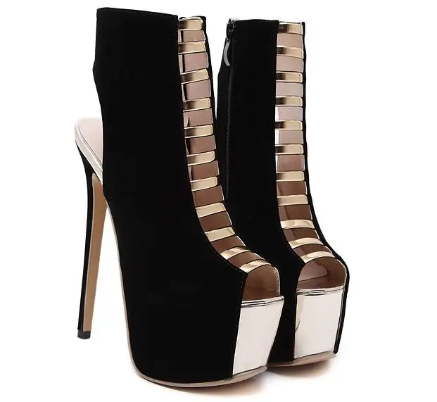 Насосы лодыжки ремень сандалии 16 см Высокие Каблуки обуви Лето 2017 Партия Обуви