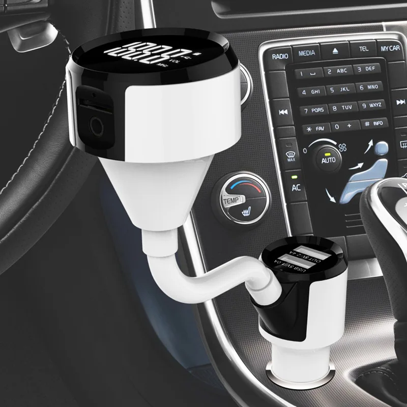 Автомобильный FM передатчик Bluetooth Aux автомобильный комплект громкой связи 4 2