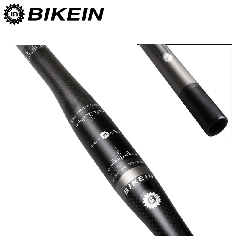Сверхлегкий Горный велосипед BIKEIN карбоновый руль для езды на велосипеде MTB с