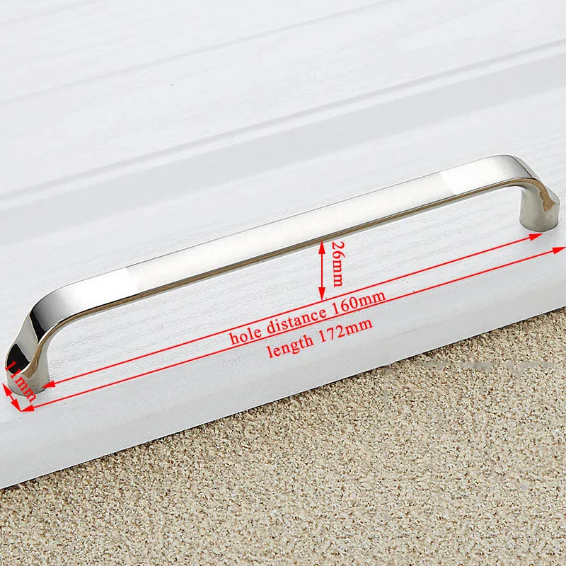 Handle-6607-160 KAK 5 шт., современные ручки для шкафа из цинкового сплава, кухонные дверные ручки для выдвижных ящиков, ручки для шкафа, ручки для мебели - Цвет: Handle-6607-160