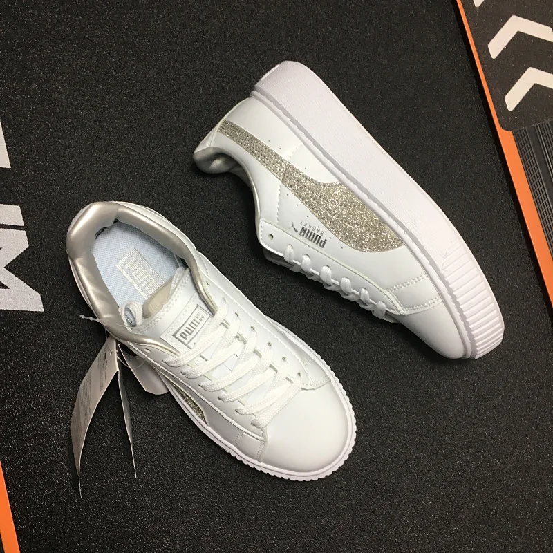 Бесплатная доставка Puma by Rihanna замшевые криперы Женская и мужская обувь дышащая