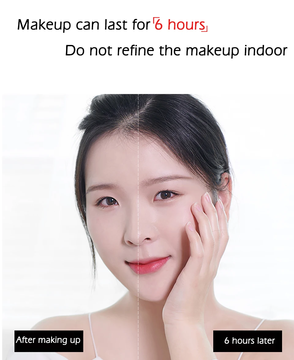 MEIKING Sunscreen Air Cushion BB CC Cream Glycerine Brighten Concealer Moisturizing Face Cream Foundation Makeup Bare Whitening