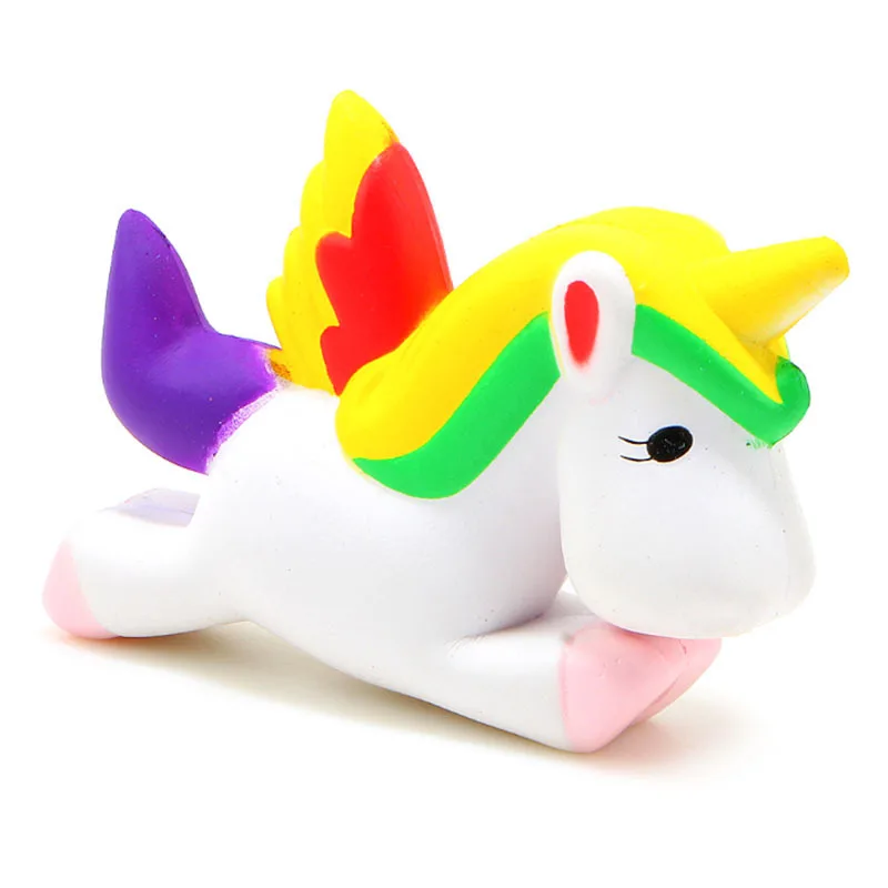 1 шт. новинка Kawaii 13 см единорог Сжимаемый медленно растет розничная упаковка