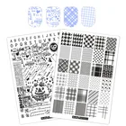 Большой Размеры 3D DIY украшения ногтей штамповки пластины Konad штамповки ногтей маникюр шаблон штамп инструменты для маникюра